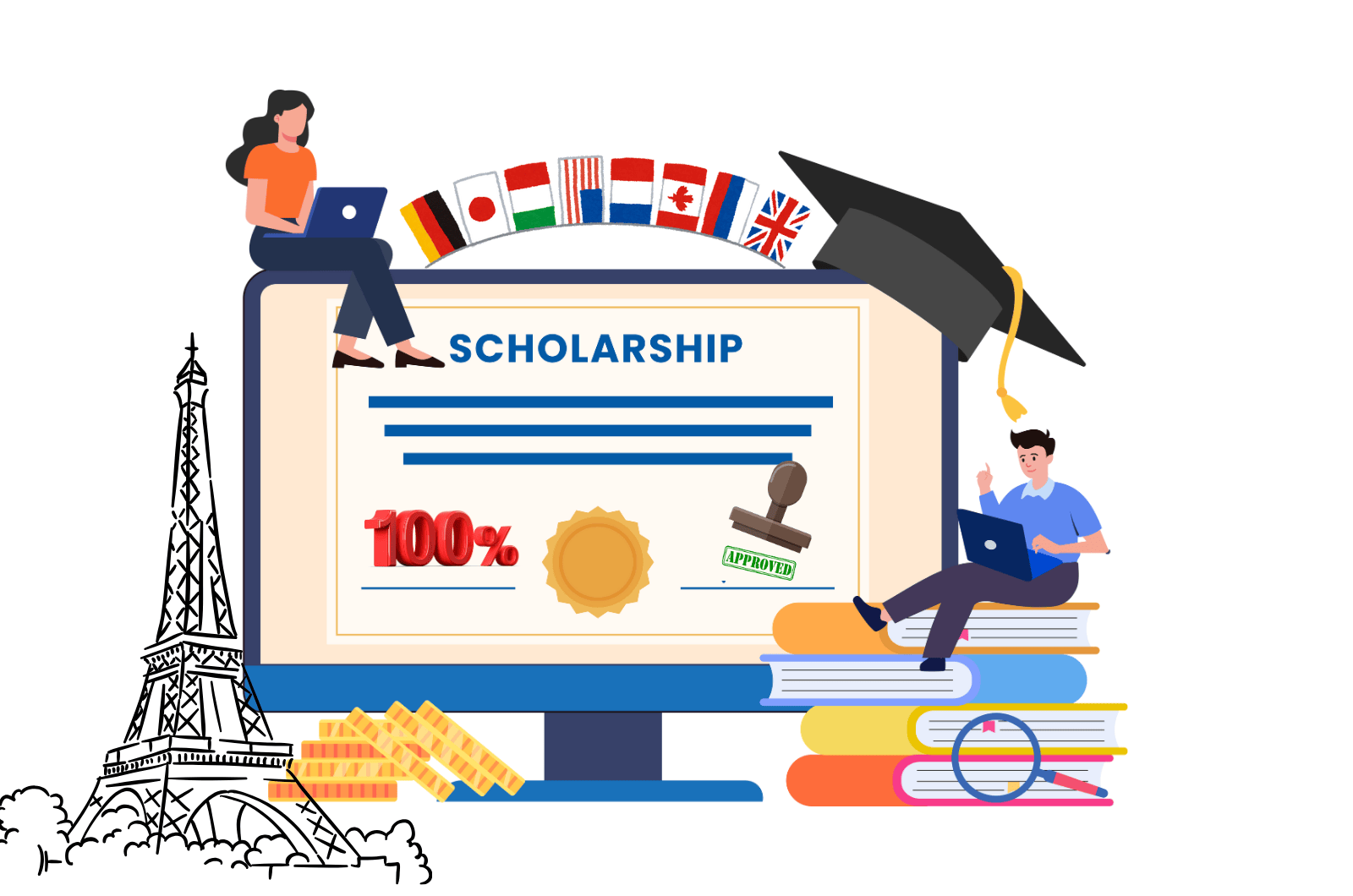 Scholarship guidance up to £4000 - 100% for international students